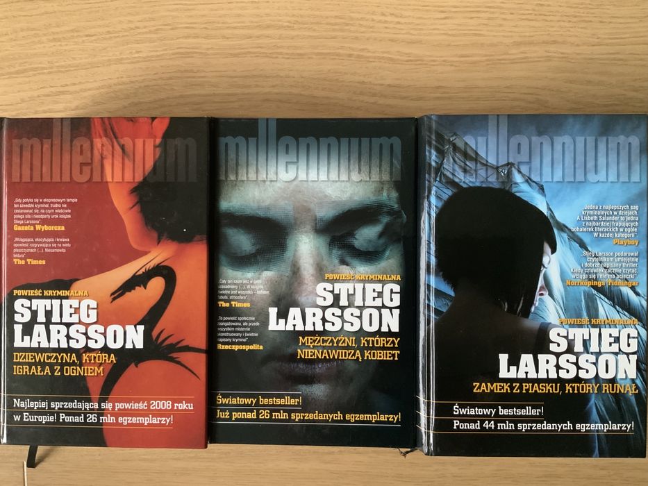 Stieg Larsson  -Millenium, trylogia kryminal. - 1000 stron napięcia