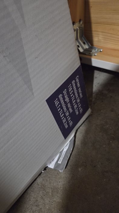 Livarno Home Duże Biurko z szafką białe 145cm