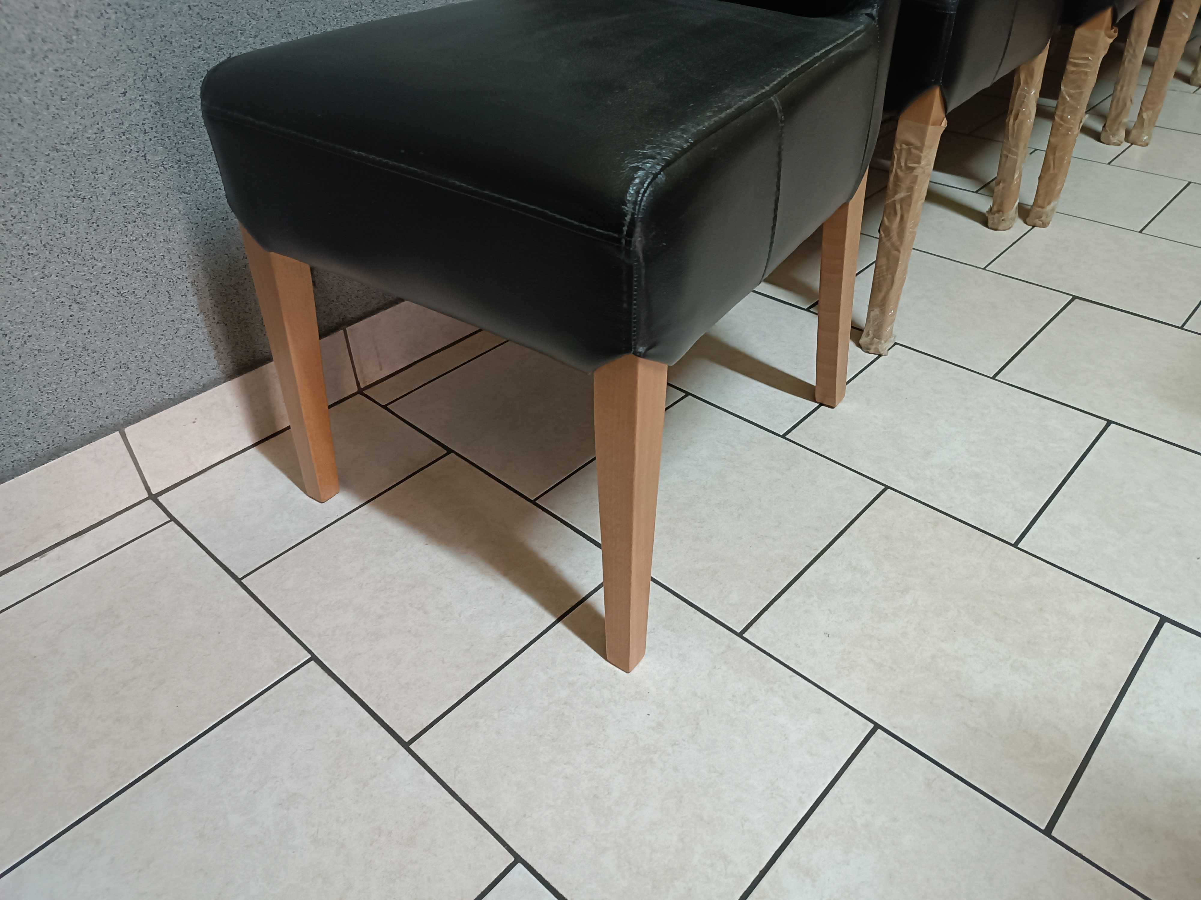 Nowe Krzesła BIANCO, Skóra Naturalna, 6 szt, WYPRZEDAŻ-25% =Meble Pyka