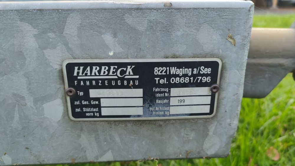 Zagłówka/Łódka / Przyczepa podłodziowa/Harbeck