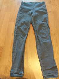 Legginsy jeansowe skinny z wysokim stanem Calzedonia S szare