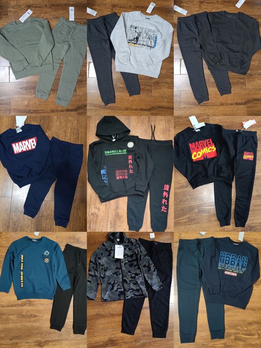 Костюмы, свитшоты, регланы, спортивные штаны, пижамы, футболки,