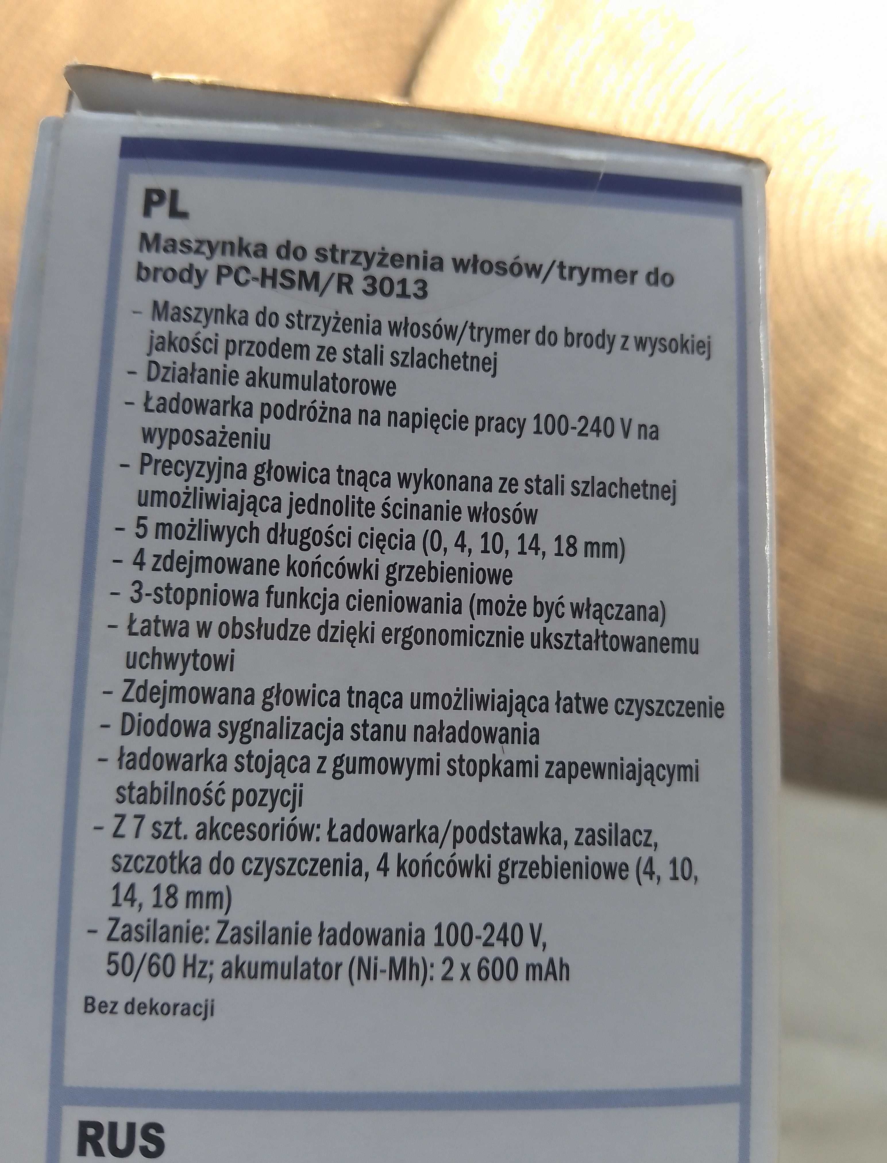 Maszynka do strzyżenia włosów trymer ProfiCare