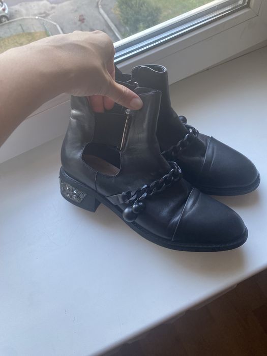 Ботинки кожаные. Ботинки демисизон