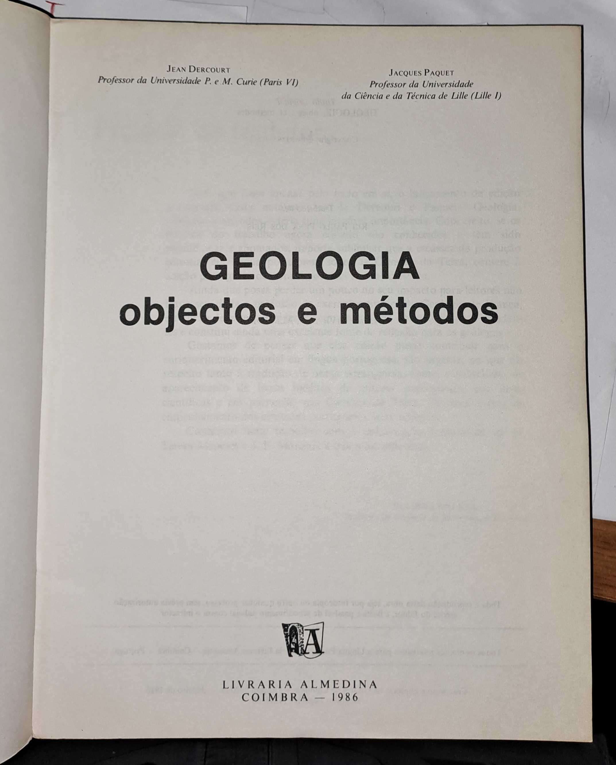 Geologia - Objectos e Métodos