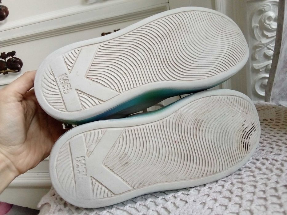 Karl Lagerfeld skórzane sneakersy buty damskie 37 sportowe adidasy