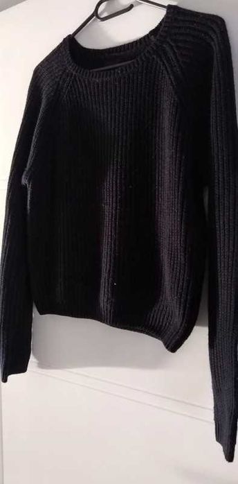 Sweter damski czarny Sinsay M – klasyczny, ciepły, oversize