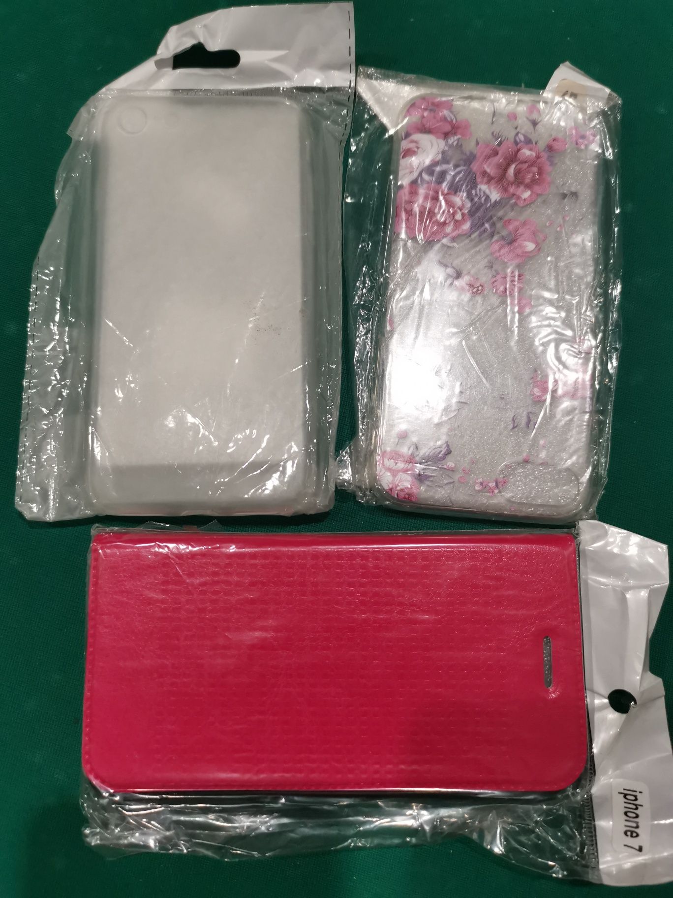 Etui pokrowiec futerał case do Apple iPhone 7 8 se 2020 komplet 3 szt