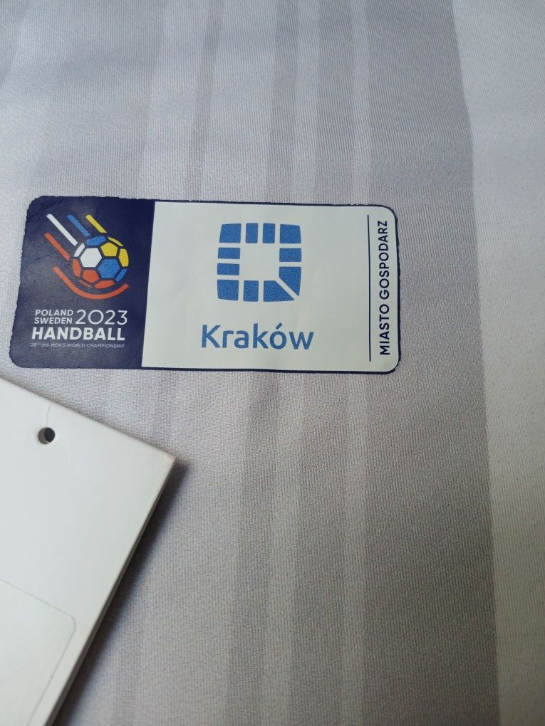 Sportowy siatkarski T-shirt szaro-biały 4F