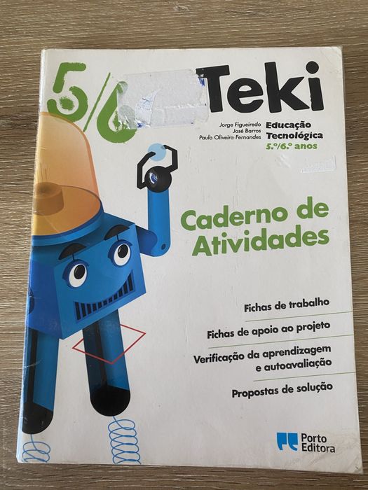 Caderno de atividades de educação tecnologica do 5/6 ano