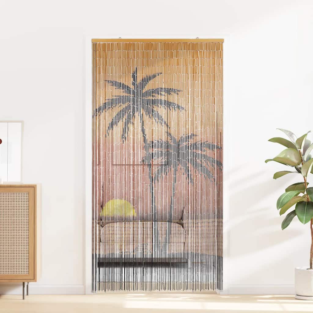 Zasłona przeciw owadom Palm Tree Print 90x220 cm Bambus