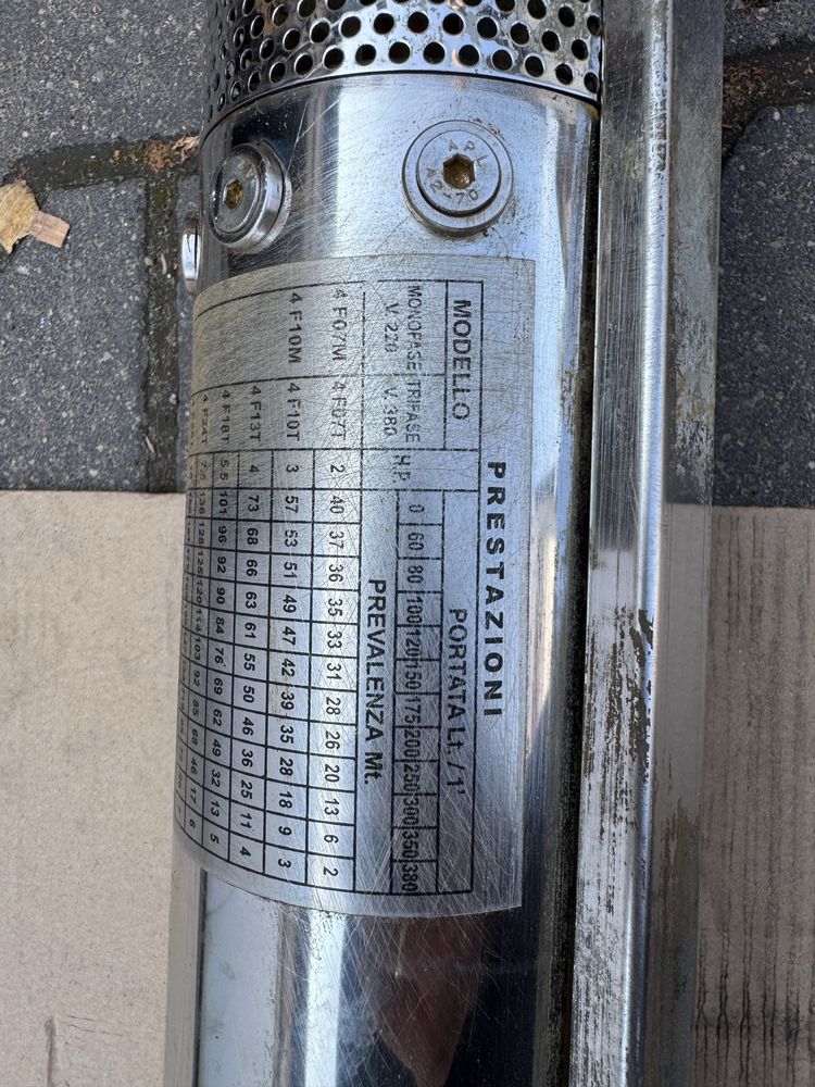 Pompa głębinowa 5,5 kW 380l/min