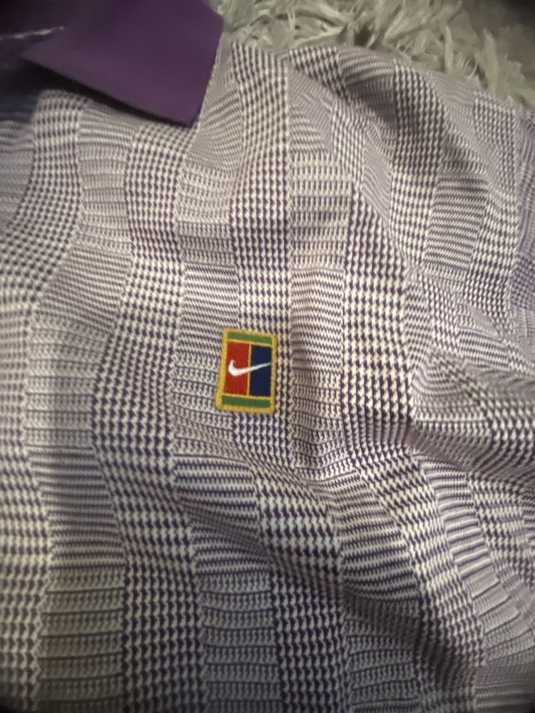 Nike court purple tennis xxl polo 90s vintage