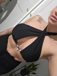 Czarny top bikini Shein r.S/M  Okazja nowy