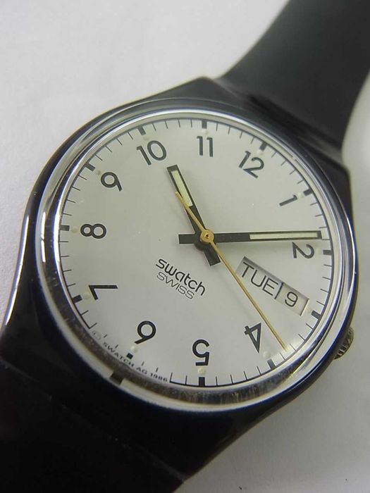 Lote RARO de 2 Swatch 1991-92/"Fixing"+"Classic Three"/como NOVOS