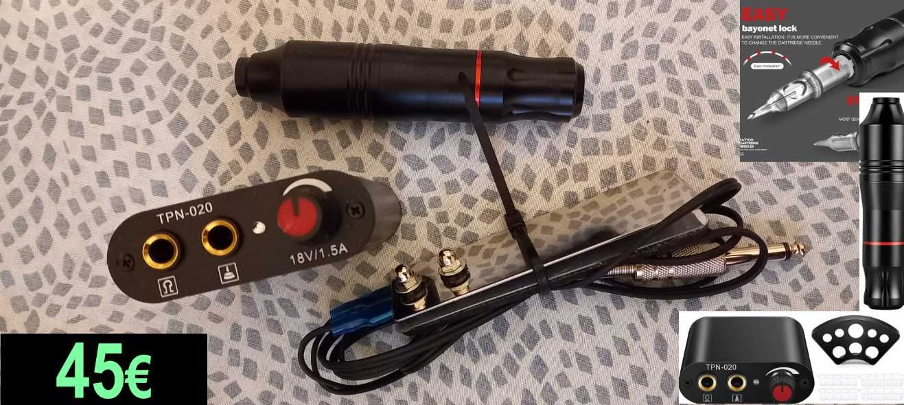 Máquina de tattoo- Kit profissional de prática tatuagem