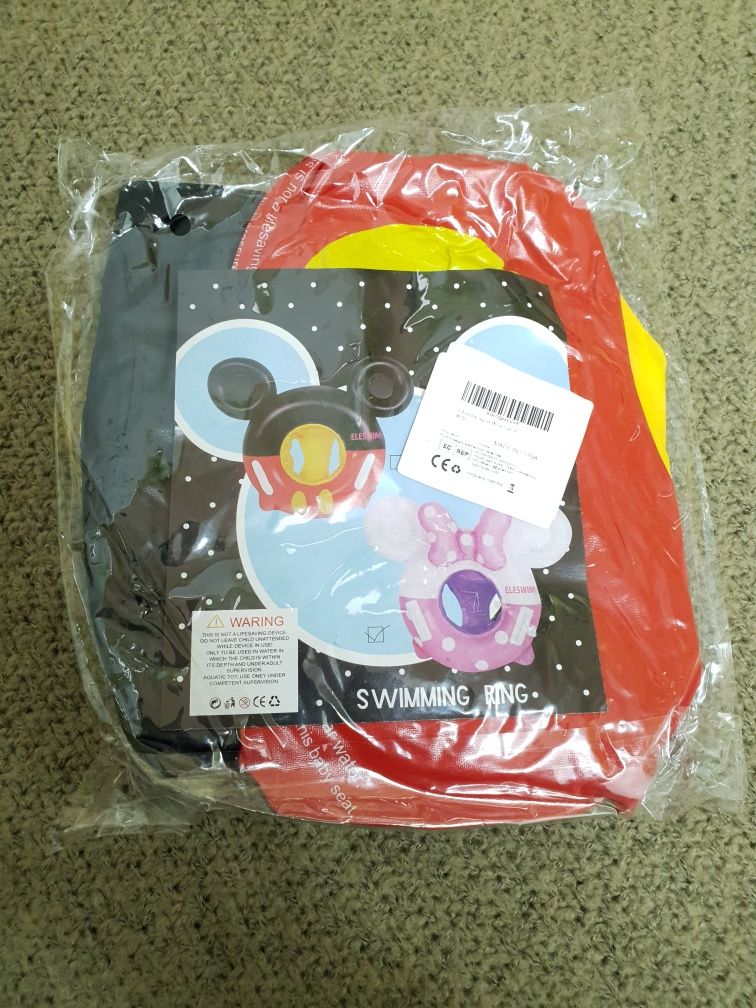 Nowe koło do pływania dla dzieci niemowląt Mickey średnica 52cm