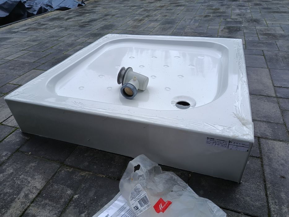 Brodzik akrylowy Durasan 80x80