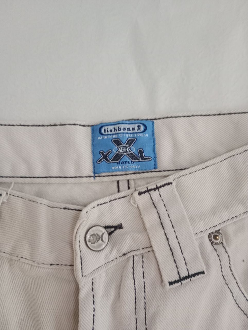 Fishbone rap shorts sk8 y2k hip hop