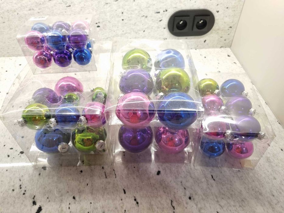 Bombki szklane kolorowe