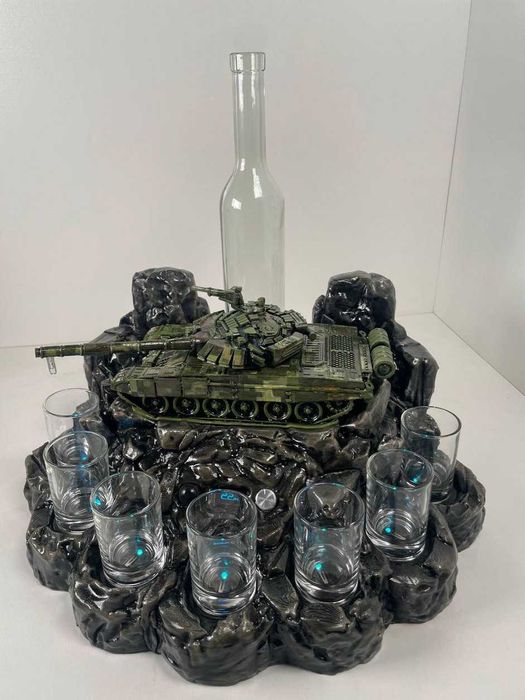 Автоматичний наливатор Танк Premium на 7 чарок авторозлив подарунок