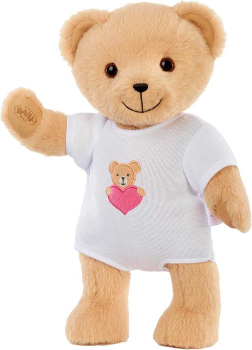 Беби борн Мишка в белом комбинезоне 36 см Baby Born My Teddy Bear