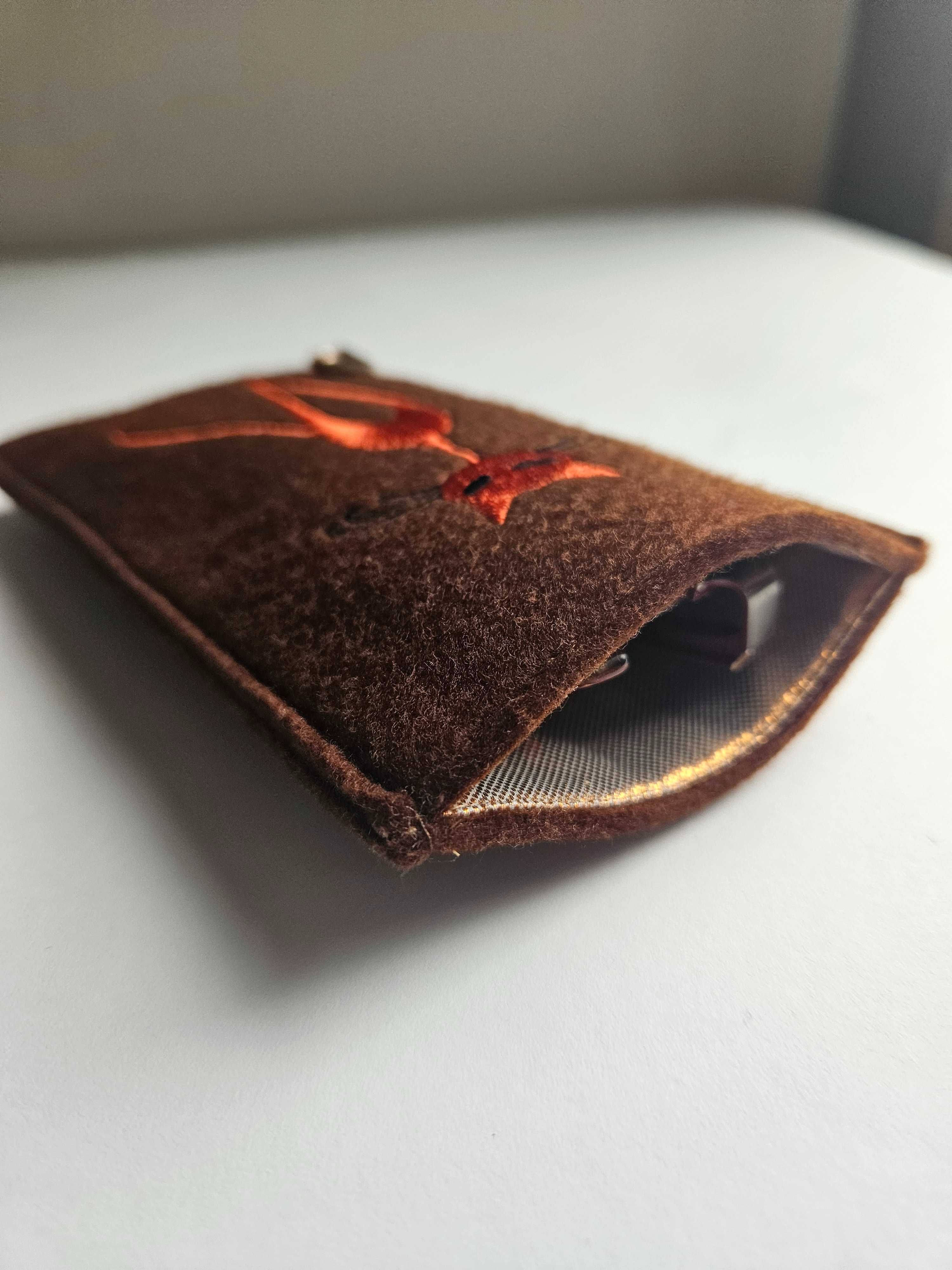 Etui na okulary / chusteczki filc - nowe