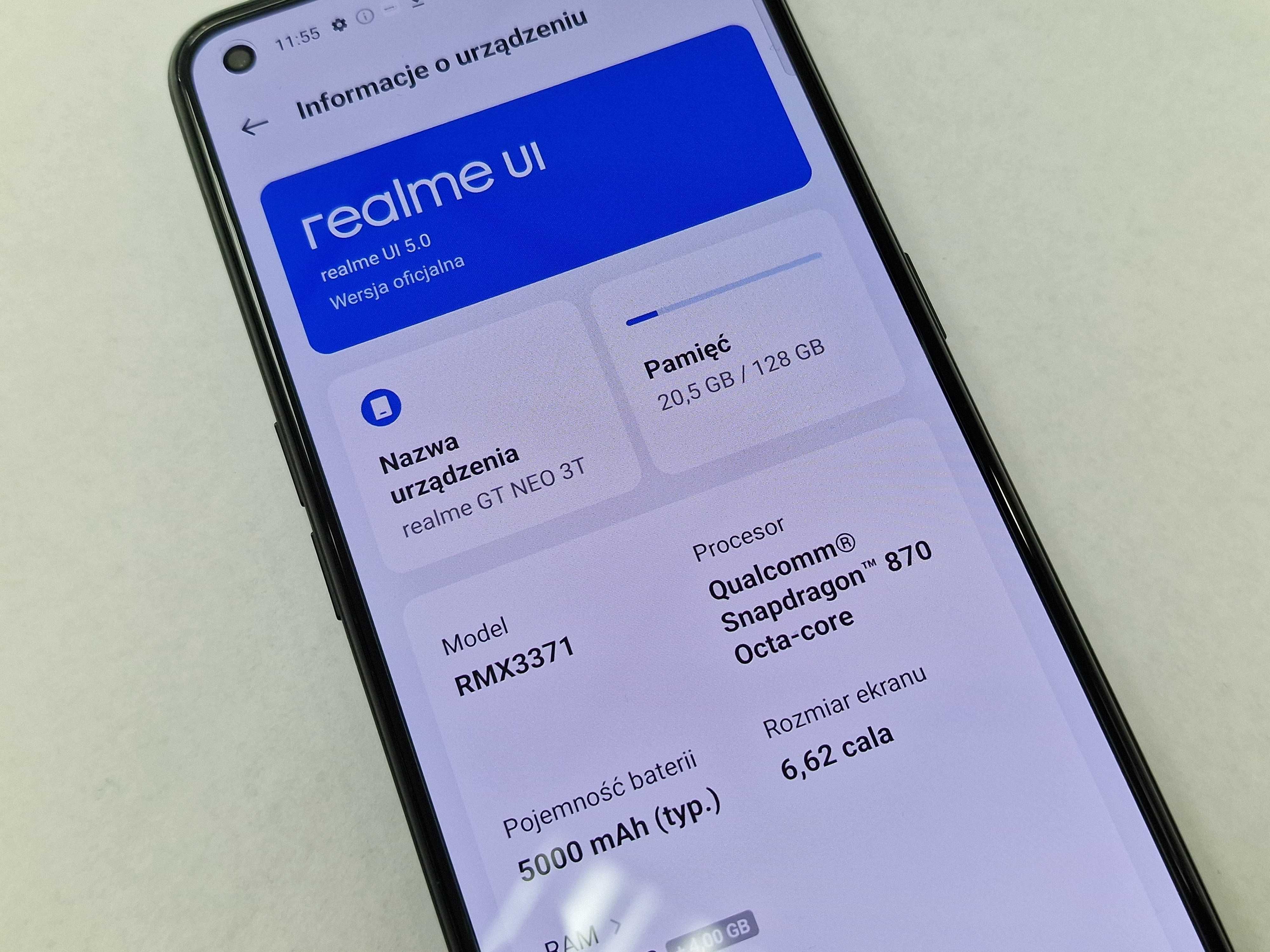 Realme GT Neo 3T 5G Dual SIM/ 8GB/ 128GB/ Shade Black/ Grade A-