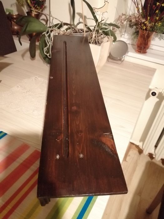 Wieszak z półka debowy