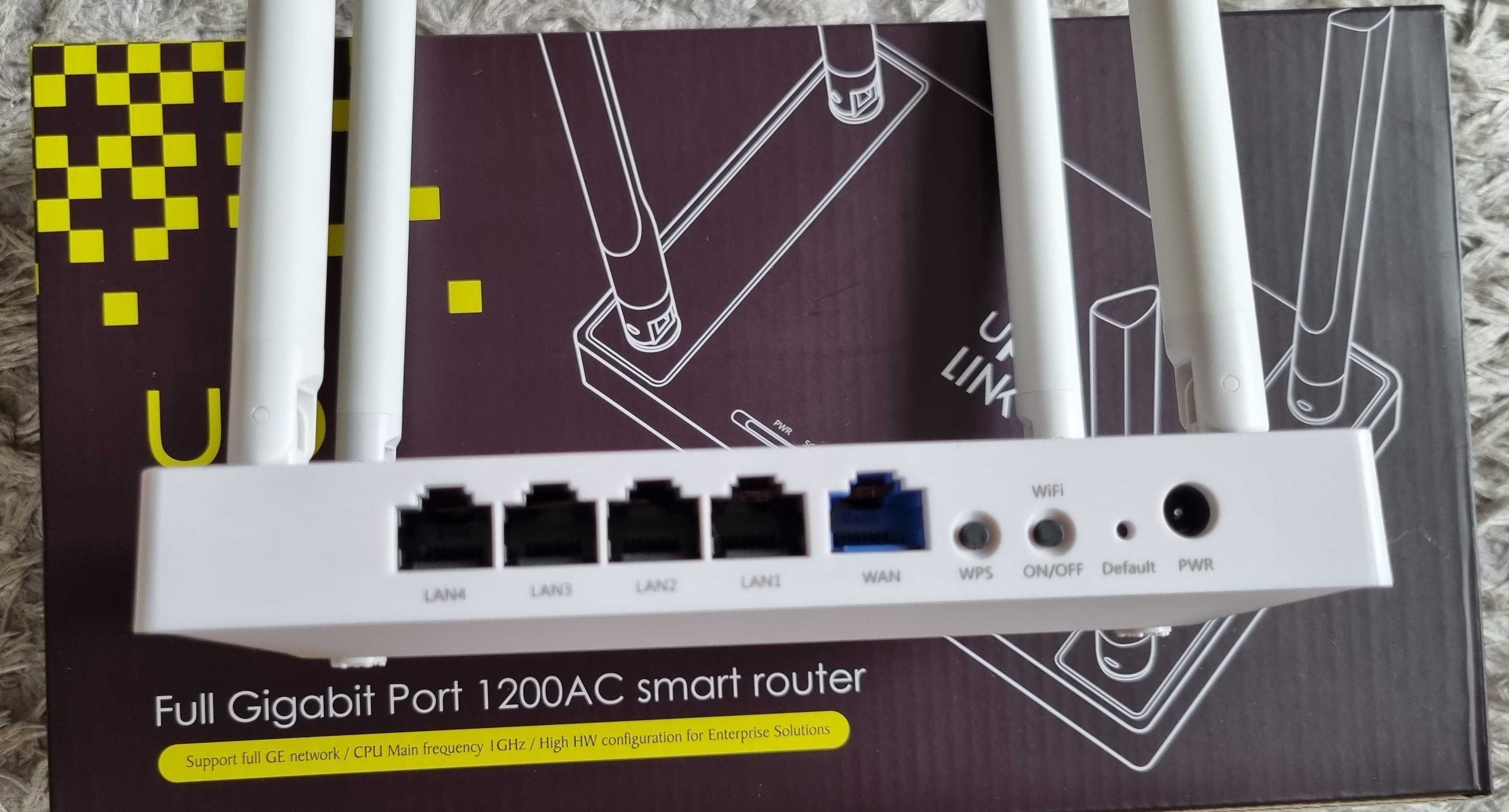 Wydajny dwuzakresowy router Uplink, porty LAN 1Gb