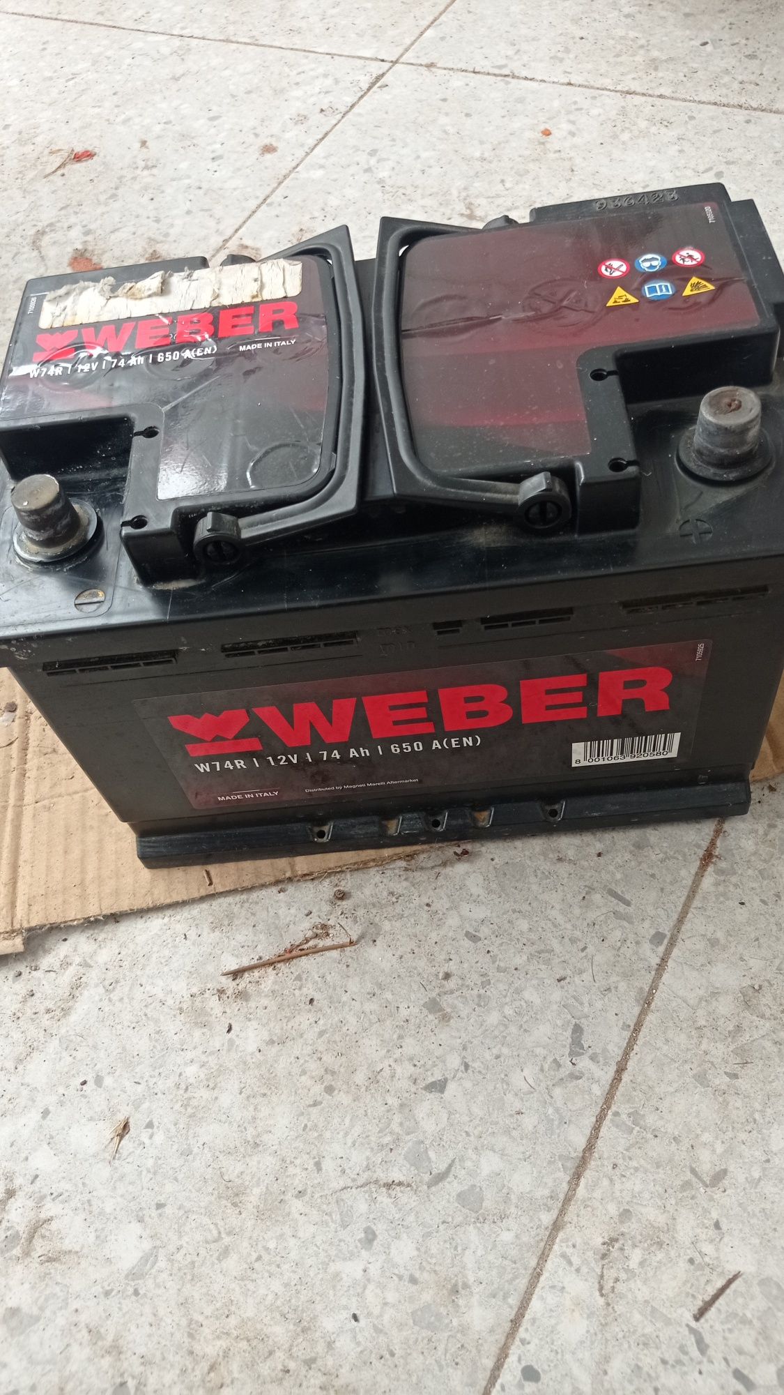 Bateria Weber W74 12V 74 AH