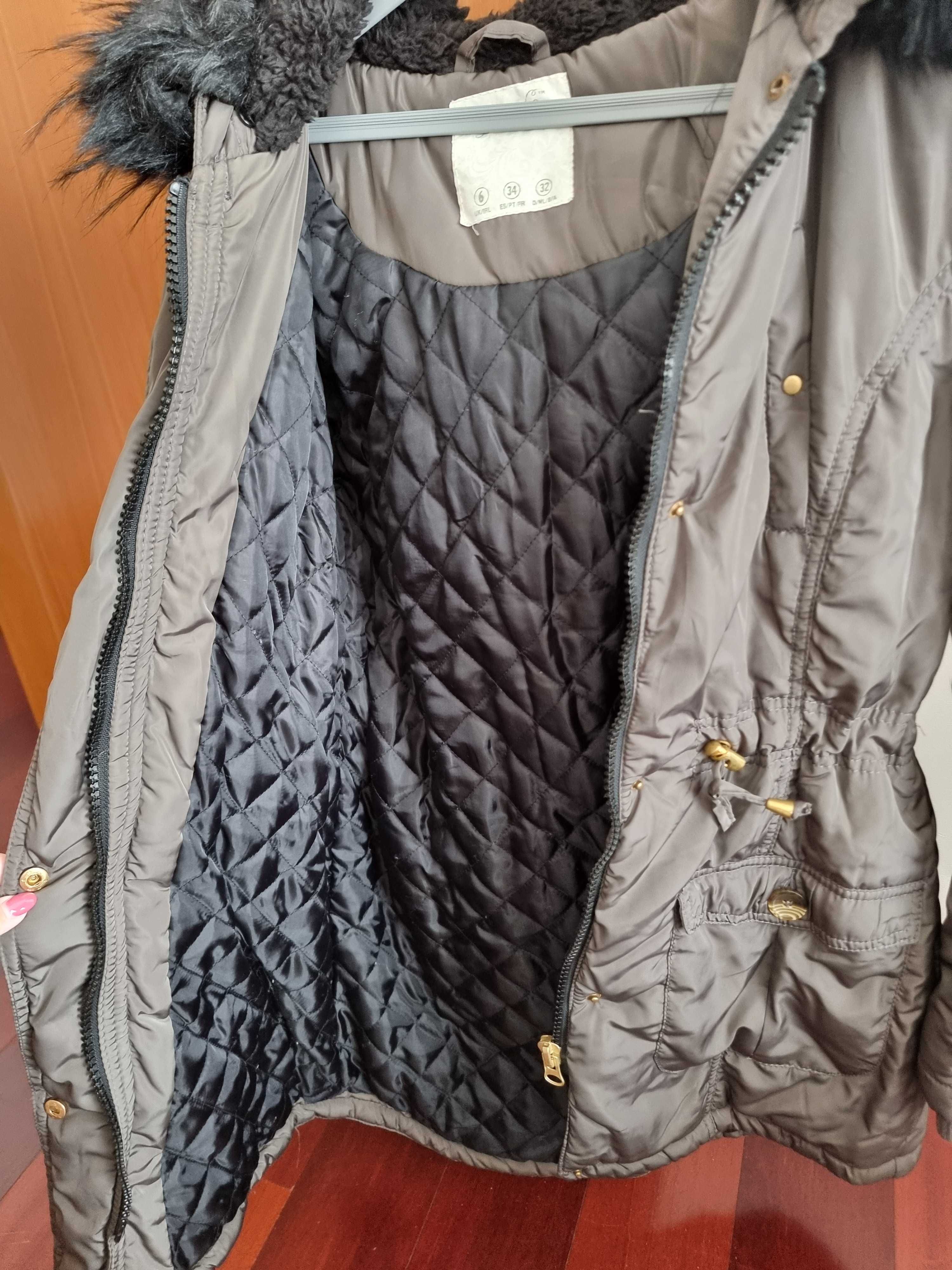 Blusão acinzentado Primark, tamanho 34