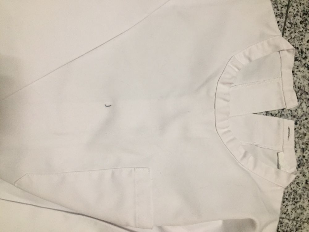 Bata branca M/L algodão