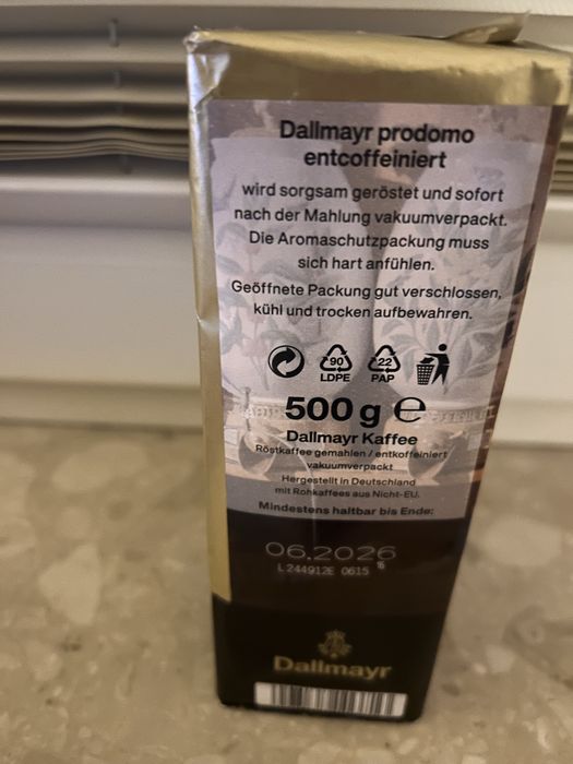 Kawa Dallmayr  bezkofeinowa