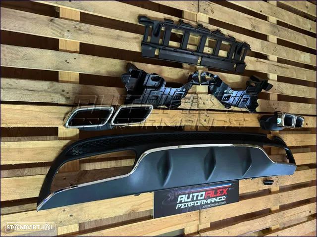 Difusor Traseiro Mercedes C W205  AAP39755