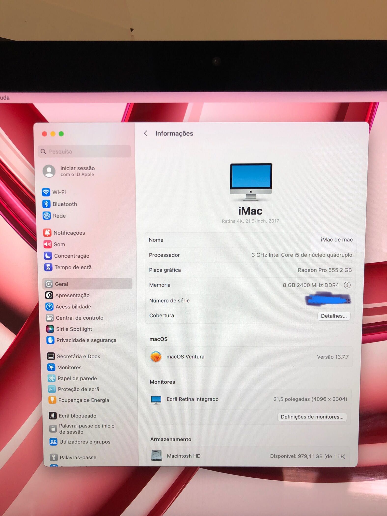 iMac 2017 4k em Caixa Magic Keyboard/Mouse