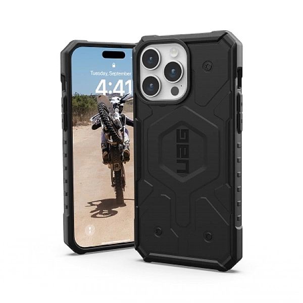 Etui Uag Pathfinder MagSafe do iPhone 15 Pro Max - czarne