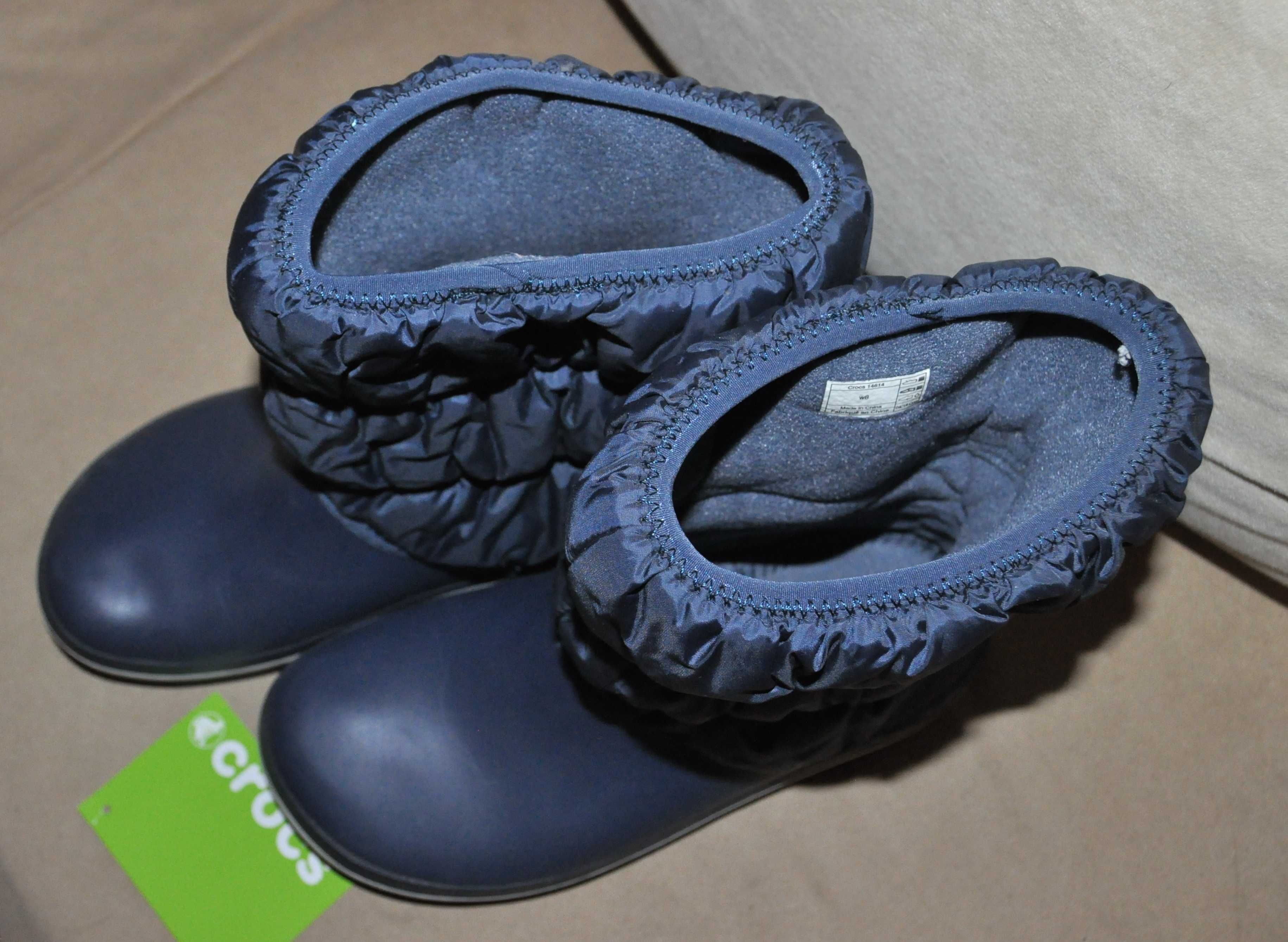 Продам зимние сапоги CROCS Women’s Crocband Winter Puff Boot р.38, w8