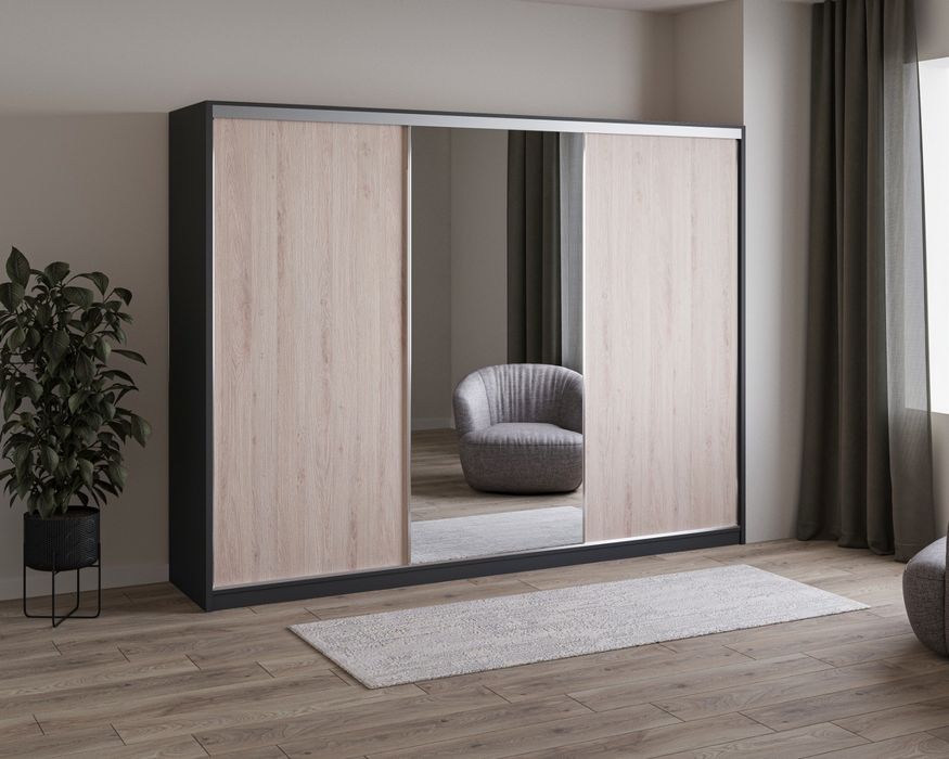 Szafa przesuwna 270 cm stylowa PROMOCJA