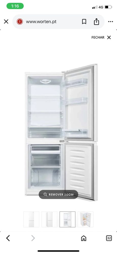 Frigorifico combinado kunft branco 175 L