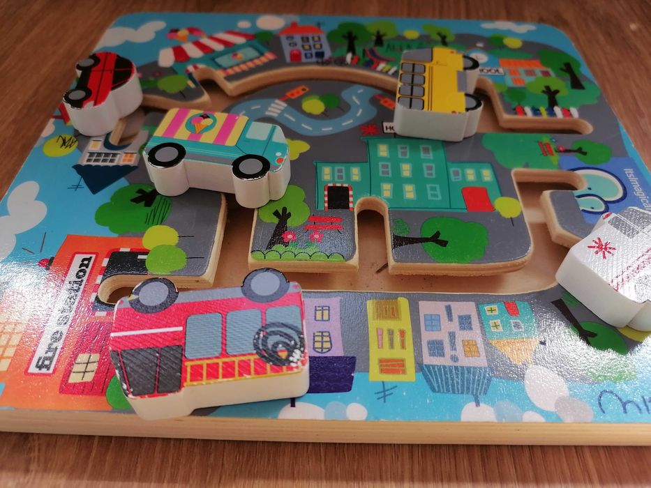 Brinquedo madeira carros imaginarium