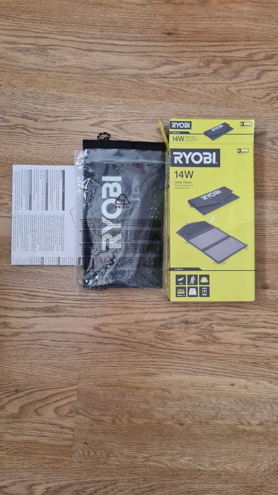 Портативная складная солнечная панель Ryobi. Лучшая цена!