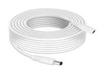Biały przedłużacz DC 5m Lonnky 5.5x2.1 mm do kamer, LED, routerów\