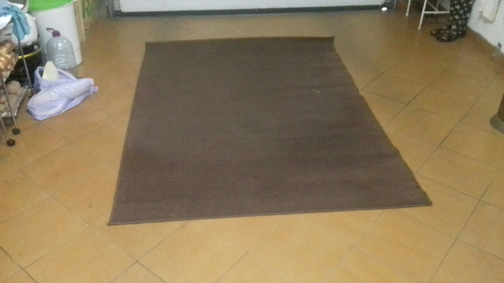 Carpetes lisas castanhas