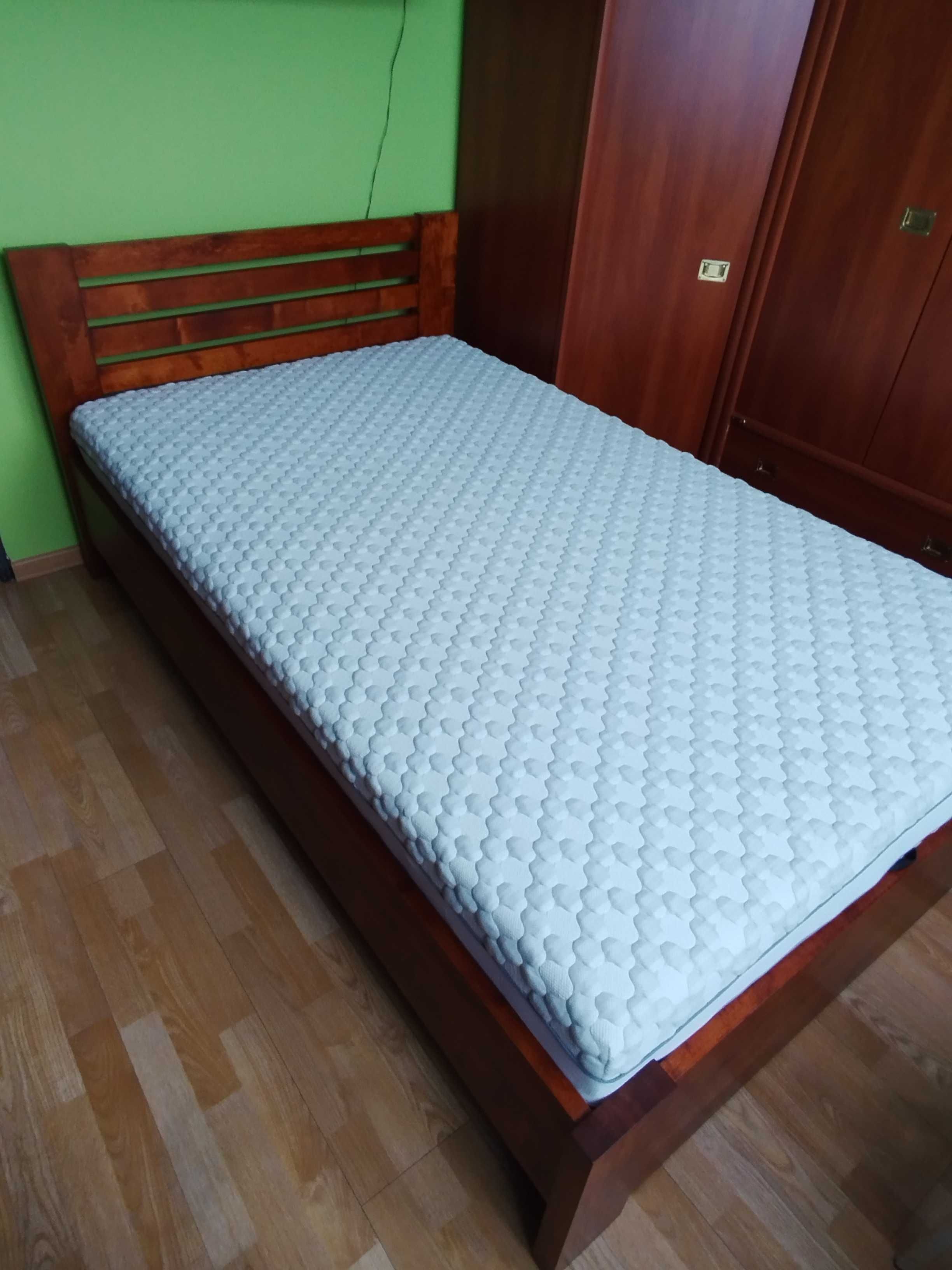 nowe łóżko drewniane 120x200 z materacem