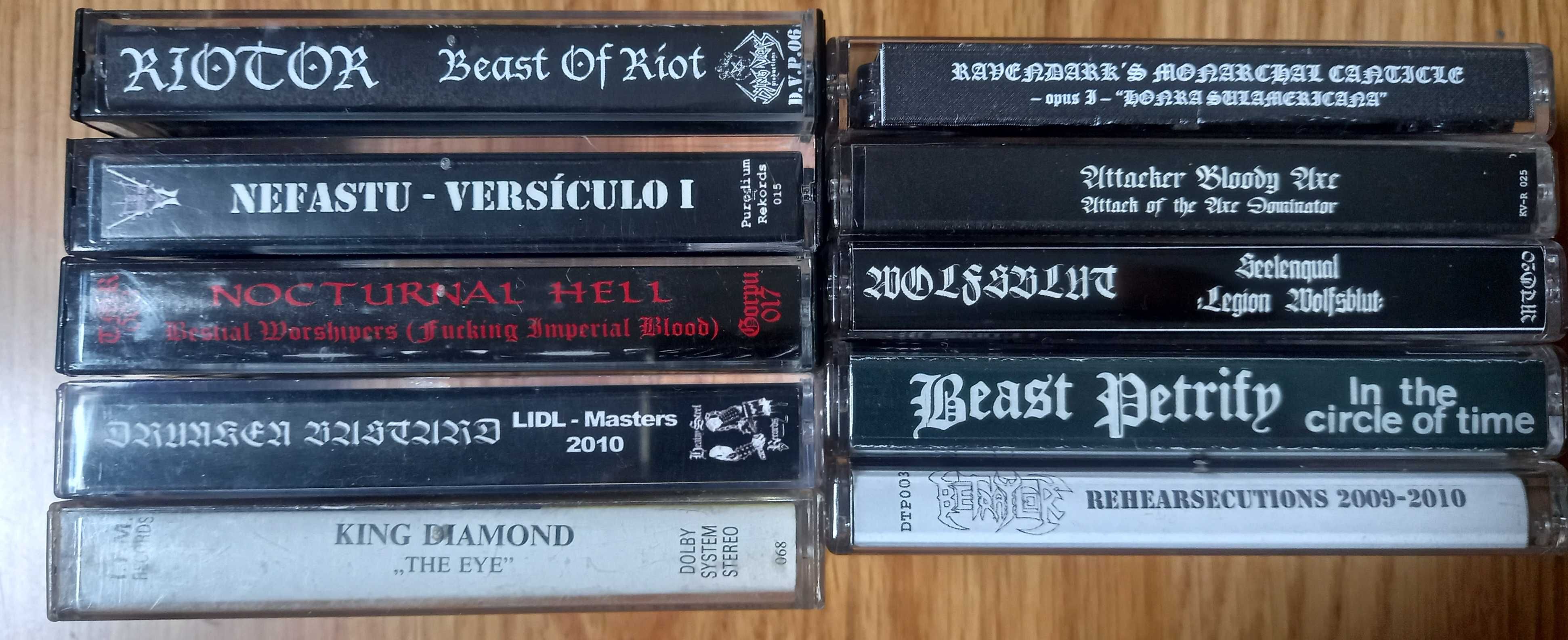 Cassetes Heavy Black Death Thrash Metal