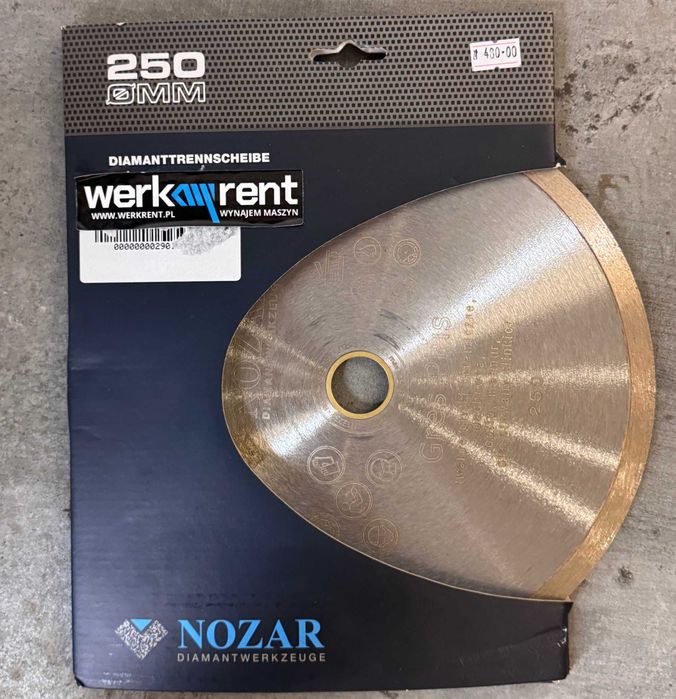 Tarcza diamentowa 250mm Nozar GRES PLUS jak Rubi Norton