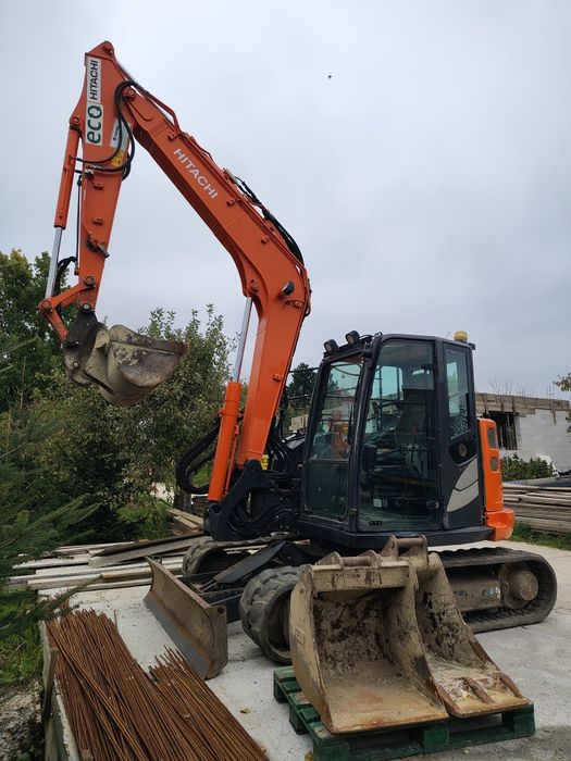 Hitachi ZX85 USB5 Koparka 2018r 3łyżki 5400h 8t minikoparka gasienicow