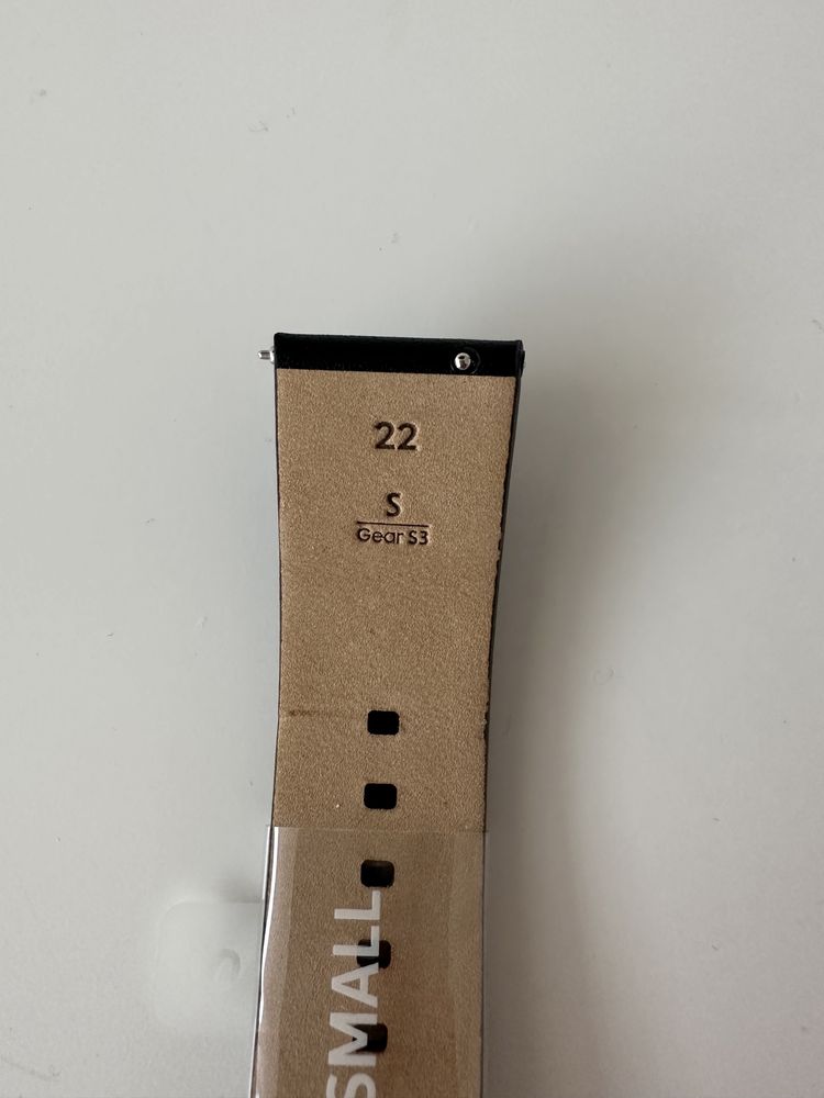 Samsung gear S3 pasek do zegarka (jedna część) czarny skórzany