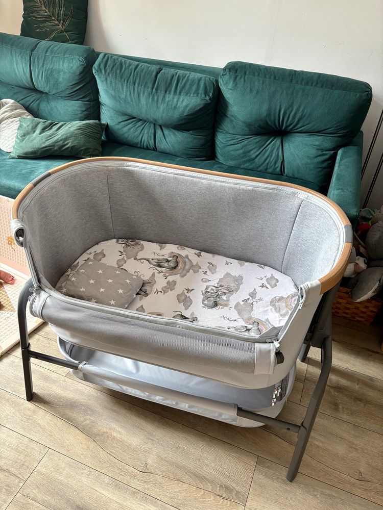 Łóżeczko dostawne maxi cosi lora essential grey dostawka